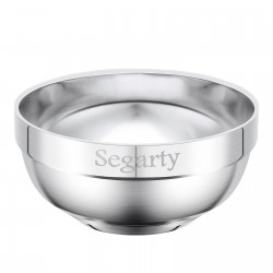 Segarty 304 Stainless Steel Bowl 350ml 11.8oz - Food Grade Metal Bowl for Kids, Camping, Cereal, Soup, Snacks, Salad - Lightweight, Stackable, Dishwasher Safe, Rust Resistant