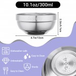 Segarty 304 Stainless Steel Bowl 350ml 11.8oz - Food Grade Metal Bowl for Kids, Camping, Cereal, Soup, Snacks, Salad - Lightweight, Stackable, Dishwasher Safe, Rust Resistant Segarty 304 Stainless Steel Bowl 350ml 11.8oz - Food Grade Metal Bowl for Kids, Camping, Cereal, Soup, Snacks, Salad - Lightweight, Stackable, Dishwasher Safe, Rust Resistant