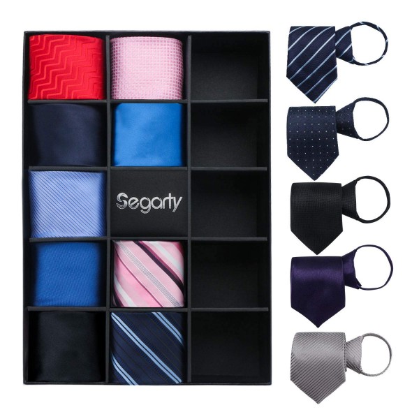 Pretied Ties for Men, 14PCS 21.5" Extra Long Segarty Classic Extra Long Woven Neck Tie Lot for Big and Tall Men