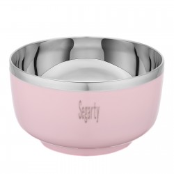 Segarty 304 Stainless Steel Bowl 400ml 13.5oz with PP Outer Layer - Double Wall Thermal Bowl for Kids, Soup, Cereal, Rice, Salad - BPA Free, Dishwasher Safe, Lightweight & Unbreakable