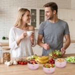 Segarty 304 Stainless Steel Bowl 400ml 13.5oz with PP Outer Layer - Double Wall Thermal Bowl for Kids, Soup, Cereal, Rice, Salad - BPA Free, Dishwasher Safe, Lightweight & Unbreakable