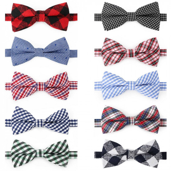 Segarty Dog Bow Tie, 10 PCS Bowties Dog Collar Bulk Holiday Cat Collar Grooming Bows for Pet Puppy Photography Festival Party Neck Wear Gift, Cute and Plaid Patterned Segarty Dog Bow Tie, 10 PCS Bowties Dog Collar Bulk Holiday Cat Collar Grooming Bows for Pet Puppy Photography Festival Party Neck Wear Gift, Cute and Plaid Patterned