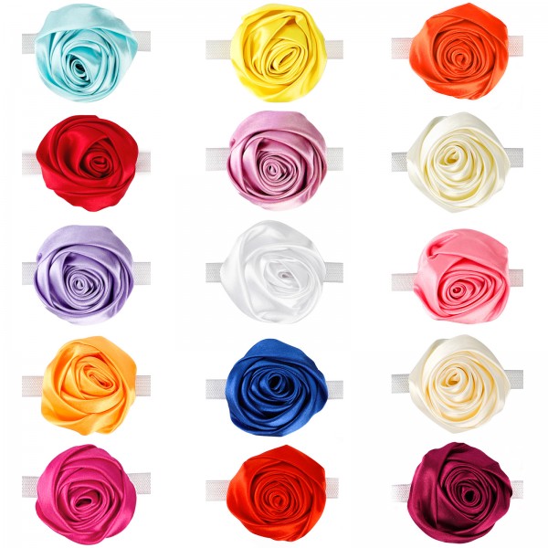 Cat Collar Flowers, Segarty 15 PCS Pet Flower Collars, Adjustable Elastic Dog Collar Rose Accessory for Female Girl Dogs Cats Valentines Wedding Costumes Attachment Collar Charms Grooming Bows Gifts