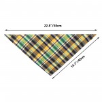 Dog Bandanas Bulk, 30 PCS Petarty Triangle Dog Scarves, Dog Kerchiefs, Plaid Cloth Bandanas for Medium Large Dogs Small Girl Boy Puppies, Adjustable & Washable Pet Scarf Fall Handkerchiefs Bibs