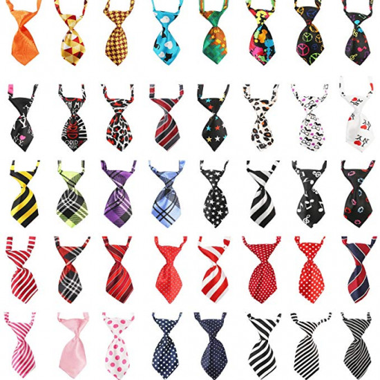 Dog Ties, 40PCS Segarty Small Cat Dog Bow Tie Collar, Adjustable Pet Neckties for Holiday Festival Dog Collar Dog Grooming Accessories Dog Ties, 40PCS Segarty Small Cat Dog Bow Tie Collar, Adjustable Pet Neckties for Holiday Festival Dog Collar Dog Grooming Accessories