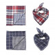 Segarty Dog Bandanas, 4PCS Triangle Bibs Reversible Plaid Printing Dog Kerchief Set, Scarfs Accessories for Small to Large Dogs Cats Pets Segarty Dog Bandanas, 4PCS Triangle Bibs Reversible Plaid Printing Dog Kerchief Set, Scarfs Accessories for Small to Large Dogs Cats Pets