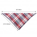 Segarty Dog Bandanas, 4PCS Triangle Bibs Reversible Plaid Printing Dog Kerchief Set, Scarfs Accessories for Small to Large Dogs Cats Pets 