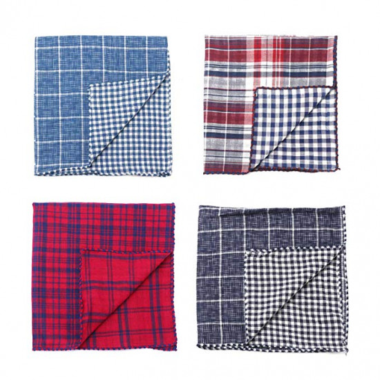 Segarty Dog Bandanas, 4PCS Triangle Bibs Reversible Plaid Printing Dog Kerchief Set, Scarfs Accessories for Small to Large Dogs Cats Pets Segarty Dog Bandanas, 4PCS Triangle Bibs Reversible Plaid Printing Dog Kerchief Set, Scarfs Accessories for Small to Large Dogs Cats Pets