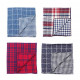 Segarty Dog Bandanas, 4PCS Triangle Bibs Reversible Plaid Printing Dog Kerchief Set, Scarfs Accessories for Small to Large Dogs Cats Pets Segarty Dog Bandanas, 4PCS Triangle Bibs Reversible Plaid Printing Dog Kerchief Set, Scarfs Accessories for Small to Large Dogs Cats Pets